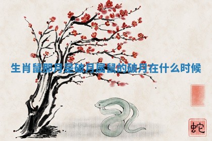 生肖鼠那月是破月 属鼠的破月在什么时候