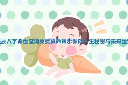 生辰八字命盘查询免费算命揭示你的人生秘密与未来运势