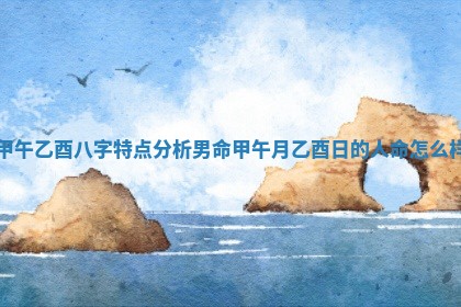 甲午乙酉八字特点分析男命_甲午月乙酉日的人命怎么样 甲午乙酉八字特点分析男命_甲午月乙酉日的人命怎么样