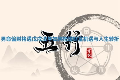 男命偏财格遇戊戌流年如何把握财富机遇与人生转折