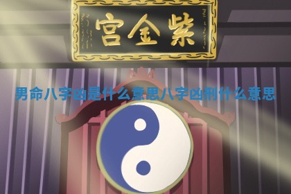 男命八字凶是什么意思_八字凶刑什么意思