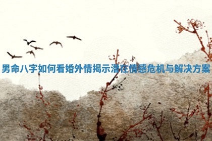 男命八字如何看婚外情揭示潜在情感危机与解决方案