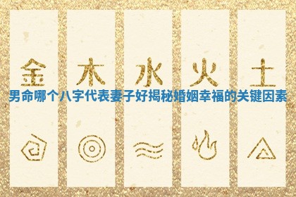 男命哪个八字代表妻子好揭秘婚姻幸福的关键因素