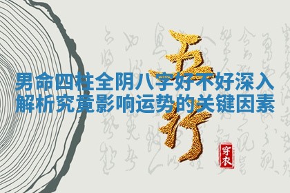 男命四柱全阴八字好不好深入解析究竟影响运势的关键因素
