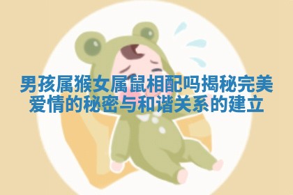 男孩属猴女属鼠相配吗揭秘完美爱情的秘密与和谐关系的建立