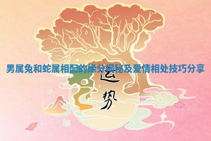 男属兔和蛇属相配的缘分揭秘及爱情相处技巧分享