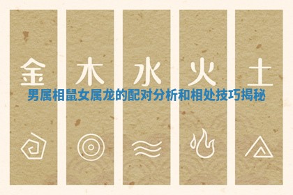 男属相鼠女属龙的配对分析和相处技巧揭秘 男属相鼠女属龙的配对分析和相处技巧揭秘