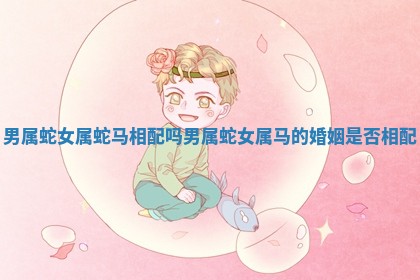 男属蛇女属蛇马相配吗_男属蛇女属马的婚姻是否相配