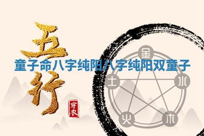 童子命八字纯阳 八字纯阳双童子