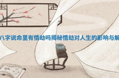 算八字说命里有情劫吗揭秘情劫对人生的影响与解读 算八字说命里有情劫吗揭秘情劫对人生的影响与解读