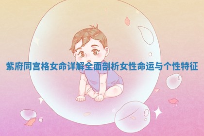 紫府同宫格女命详解全面剖析女性命运与个性特征