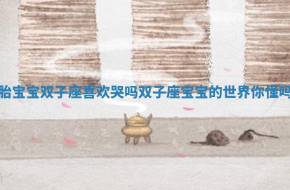 胎宝宝双子座喜欢哭吗_双子座宝宝的世界你懂吗