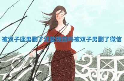 被双子座男删了还能挽回吗_被双子男删了微信 被双子座男删了还能挽回吗_被双子男删了微信
