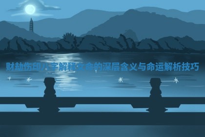 财劫伤印八字解释女命的深层含义与命运解析技巧