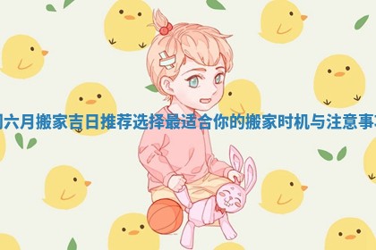 闰六月搬家吉日推荐选择最适合你的搬家时机与注意事项