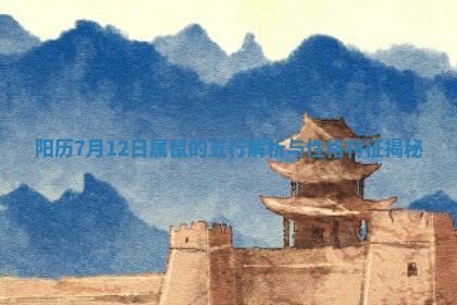 阳历7月12日属鼠的五行解析与性格特征揭秘