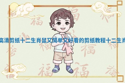 高清剪纸十二生肖鼠_又简单又好看的剪纸教程十二生肖