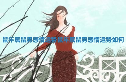 鼠年属鼠男感情运势 鼠年属鼠男感情运势如何
