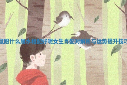 鼠跟什么属水相配好呢女生肖配对解析与运势提升技巧